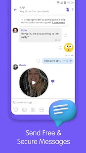 Viber Messenger - Skärmdump av meddelanden, gruppchattar och samtal