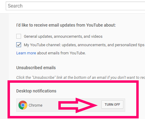 Hur man stänger av YouTube Meddelanden i Chrome 4