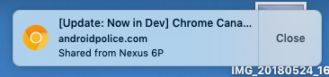 [Update: Live in Stable for some] Du kan direkt skicka flikar till dina andra enheter på Chrome Canary v75 3