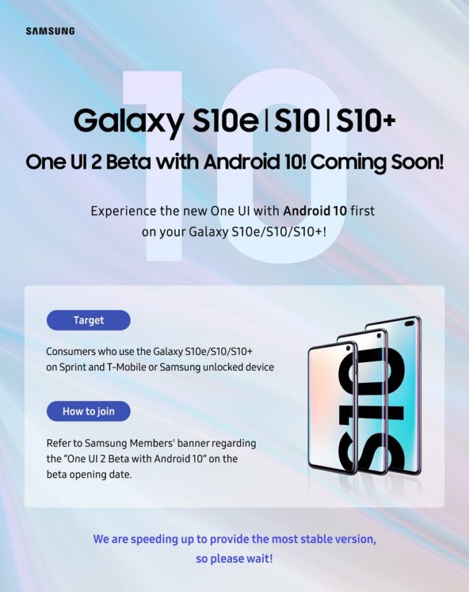 [Update: US beta teaser] Samsung kan börja Android 10 beta för Galaxy S10, Note10 på bara veckor 2