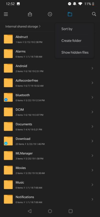 Xiaomi File Manager får ett mörkt läge och genvägar för startprogramappen [APK Download] 4