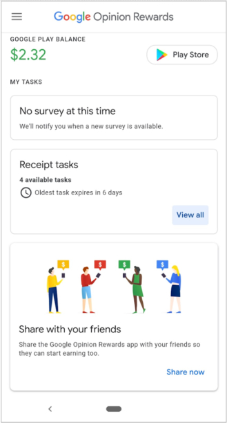 Google Opinion Rewards testar förbättrad kvittenskanning för utvalda amerikanska användare 1