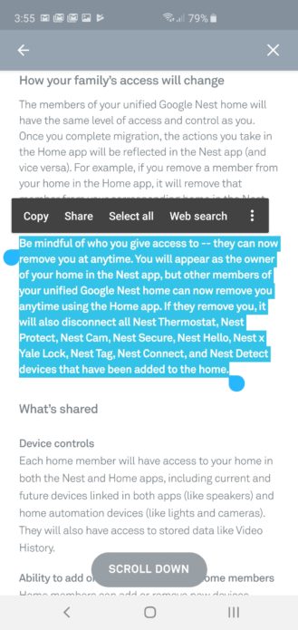 Google kommer nu att låta alla hushållsmedlem ta bort dig från ditt eget Nest-konto 1