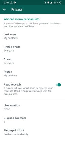 WhatsApps upplåsningsfunktion för fingeravtryck kommer på Android i senaste beta [APK Download] (Uppdatering: rullar ut till stabilt) 1