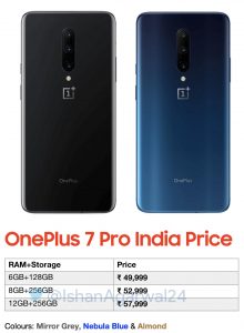 OnePlus 7 Pro's indisk prissättning läckt ut! 3