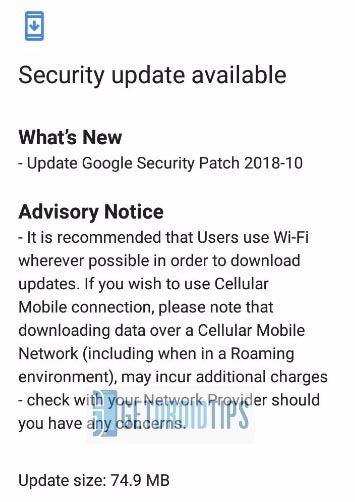 Oktober 2018 säkerhetsuppdatering för Nokia 5.1 Plus