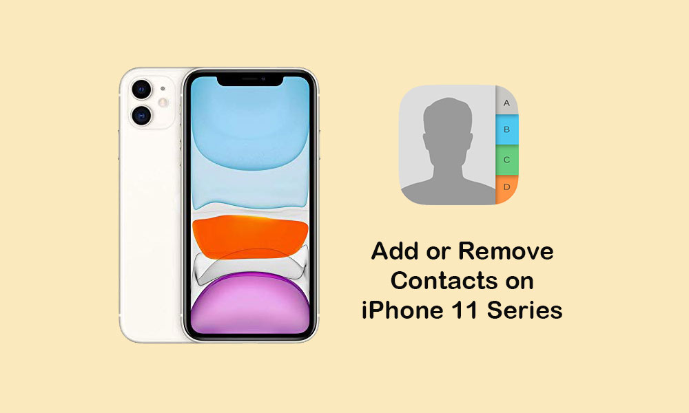 Så lägger jag till eller tar bort kontakter på Apple iPhone 11/11 Pro / 11 Pro Max 1