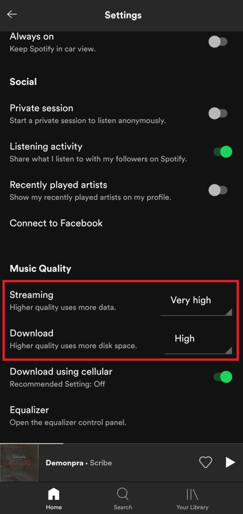 Spotify Music Streaming-app