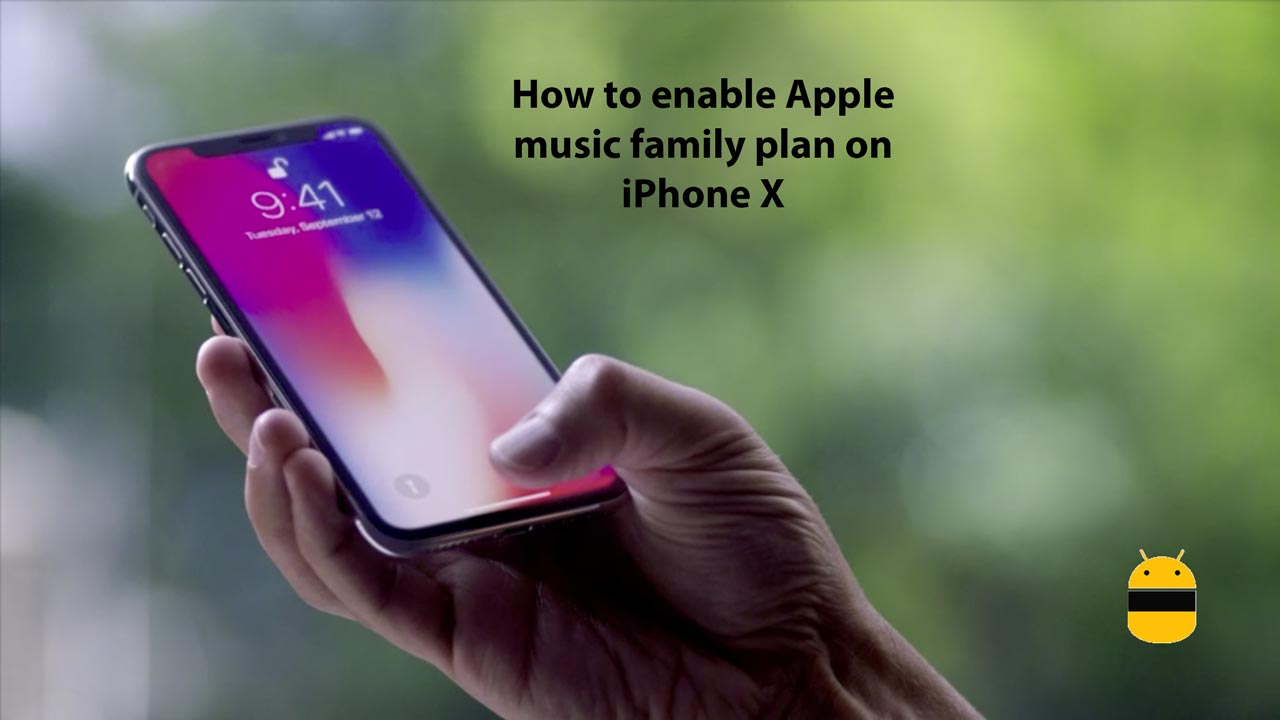 Hur man aktiverar Apple musikfamiljeplan på iPhone X 1
