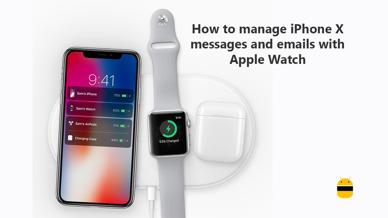 Hur man hanterar iPhone X-meddelanden och e-postmeddelanden med Apple Watch 1