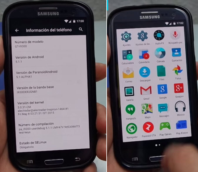 instale o android 511 no galaxy s3-2