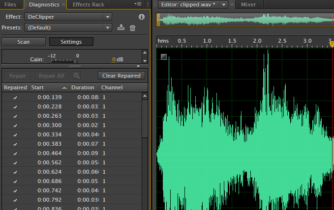 5 Ferramentas para limpar o áudio no Adobe Audition 7