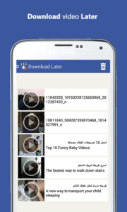 baixar vídeos de Facebook com Android video downloader face para fb 4