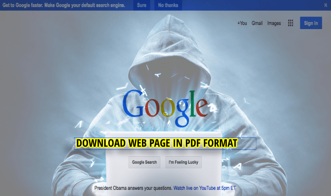 Como baixar página da Web em formato PDF no seu navegador da Web