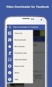 baixar vídeos de Facebook com Android video downloader face para fb 1