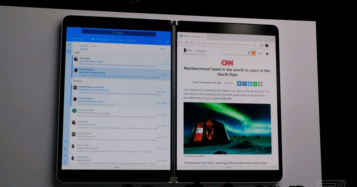 Microsoft anuncia Surface Neo de tela dupla, no próximo feriado 1