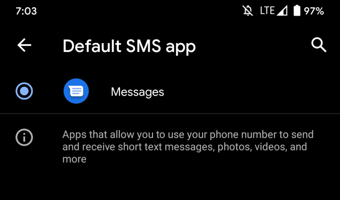 Alguns assinantes do Google Fi não podem mais usar o Hangouts para SMS 2