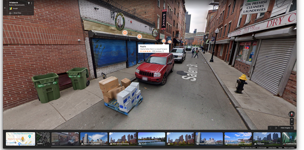 [Update: For Android, web] Google Maps sobrepondo marcadores de estilo AR no Street View 2
