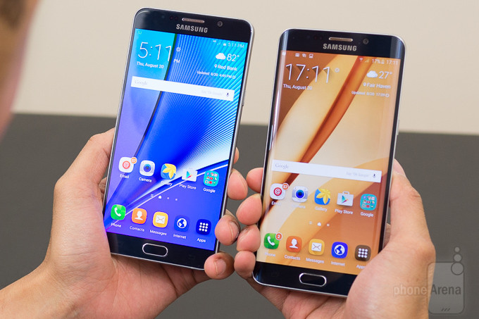 Samsung Galaxy Note5 vs Samsung Galaxy Borda S6 +