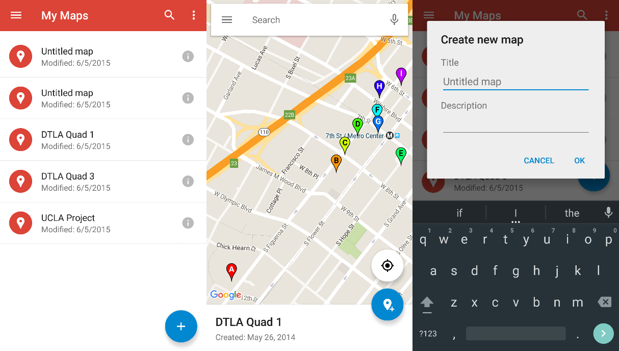 A ferramenta de criação e anotação de mapas do Google recebe um aplicativo Android redesenhado