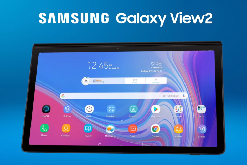 AT&T revela a gigantesca Samsung Galaxy Visão 2 tábua