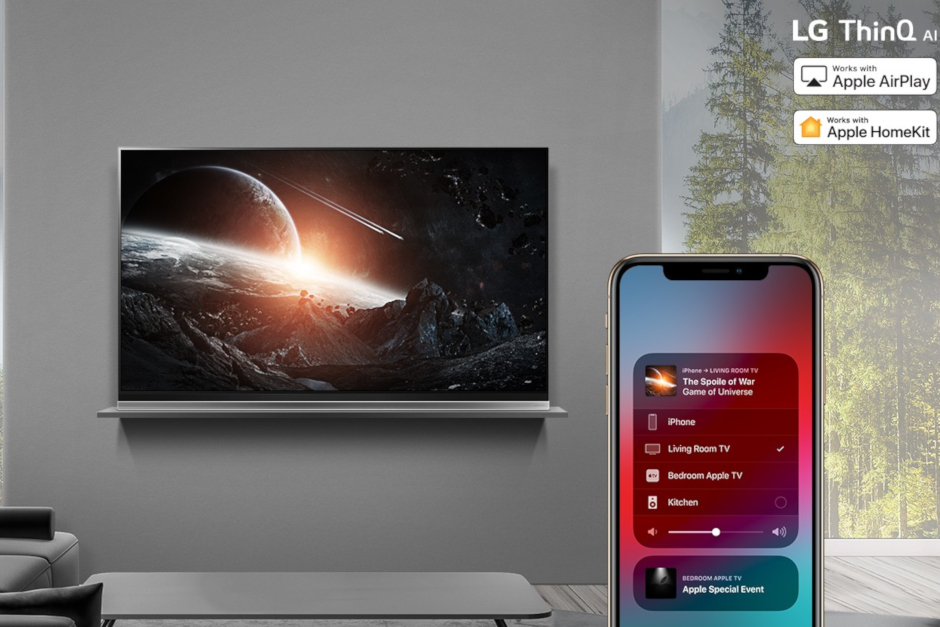 Apple AirPlay 2 e suporte HomeKit chega às TVs LG ThinQ AI 1