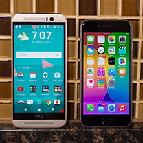 HTC One M9 vs Apple Iphone 6 1