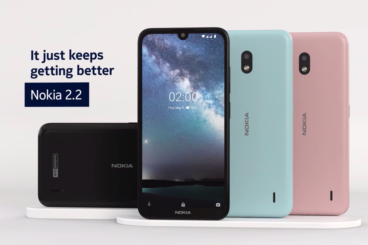Nokia 2.2 reduz o nível do waterdrop para o segmento de preço de US $ 100