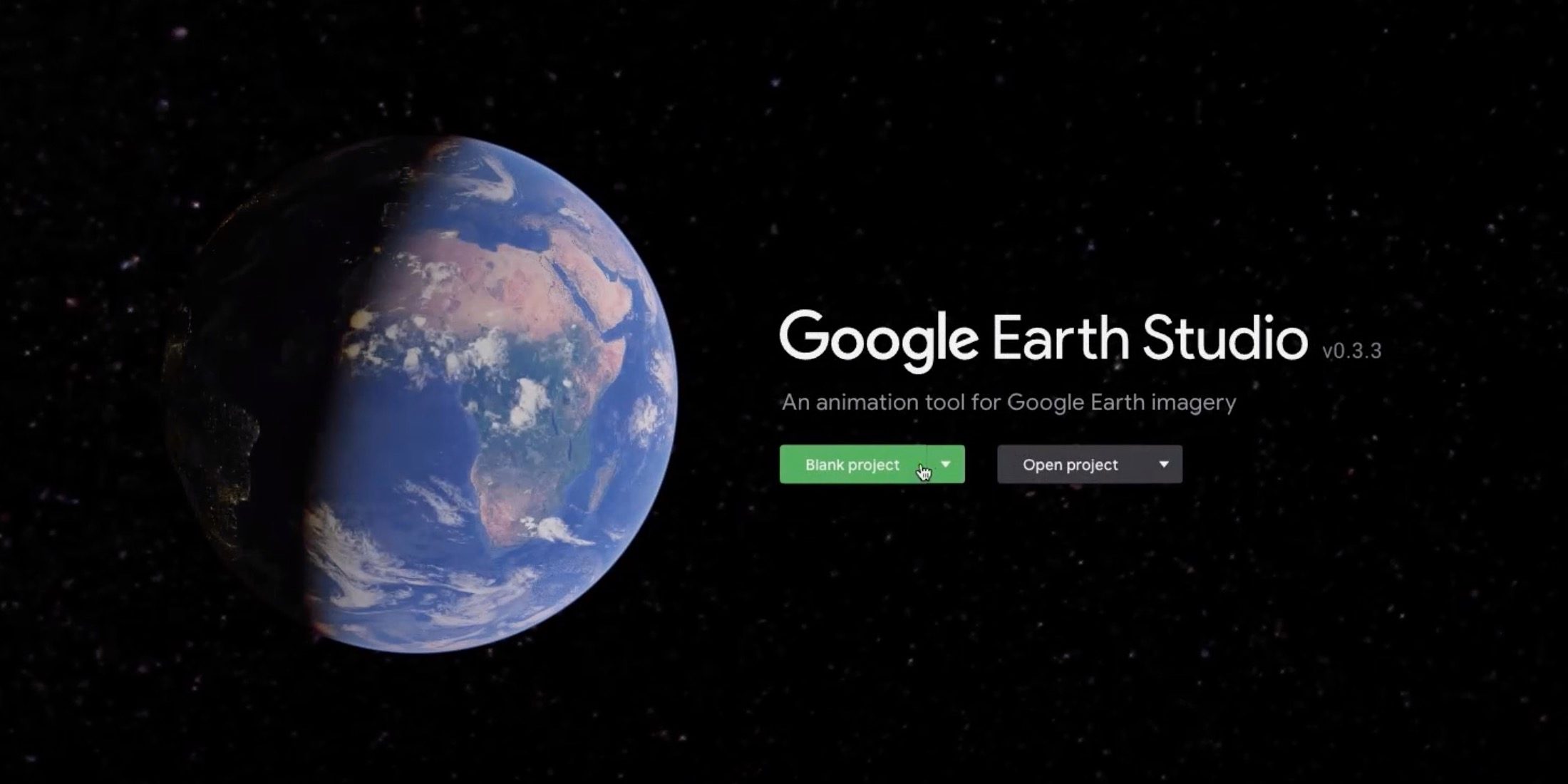 O Google Earth Studio é uma ferramenta da web para criar animações geográficas e vídeo