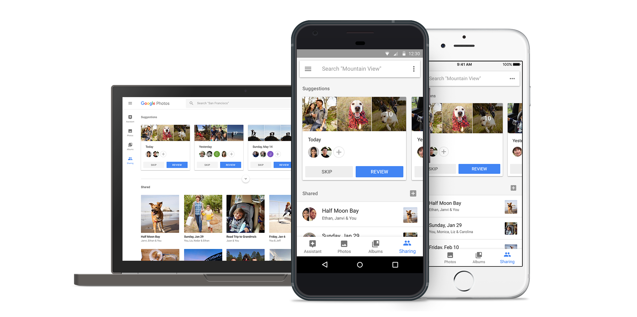 O Google Fotos inicia a distribuição de compartilhamento sugerido, bibliotecas compartilhadas para Android, iOS, web