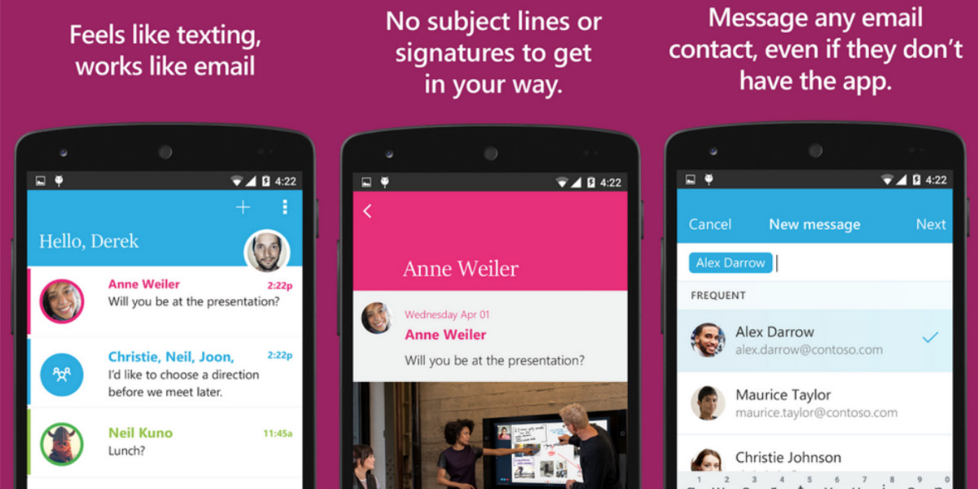 O aplicativo de mensagens instantâneas 'Send' da Microsoft já está disponível no Android