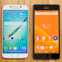 Samsung Galaxy Sony Xperia Z3 vs S6 edge