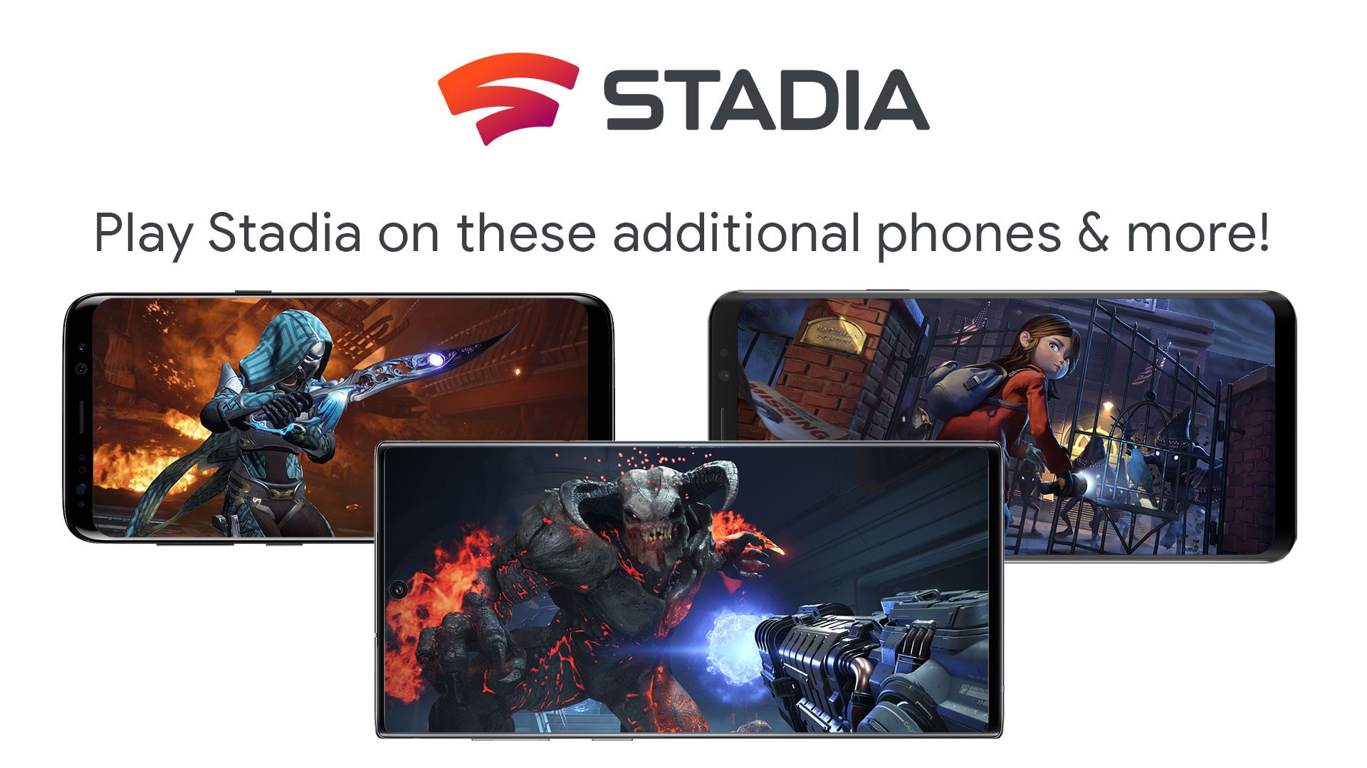[Update: Fully rolled out] Stadia adiciona suporte para os mais recentes telefones Samsung, Asus e Razer