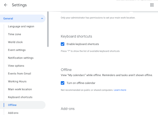 Google Agenda na web obtendo modo de visualização off-line para clientes do Workspace 1